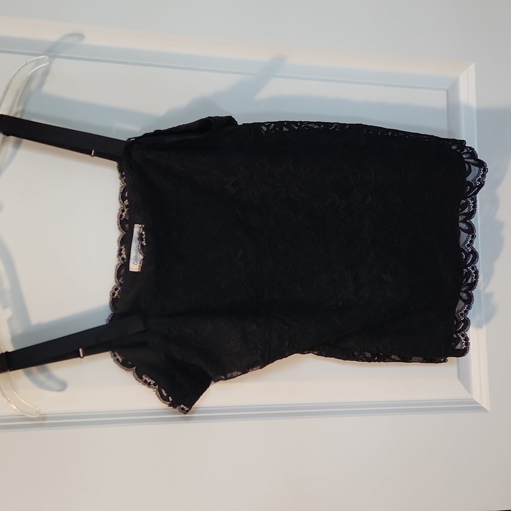 Coldwater Creek black lace camisole size medium